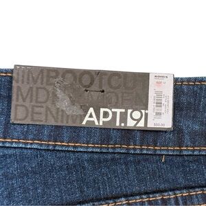 NWT. Apt 9 bootcut jeans. Size 12. Wash of jeans listed on tag.